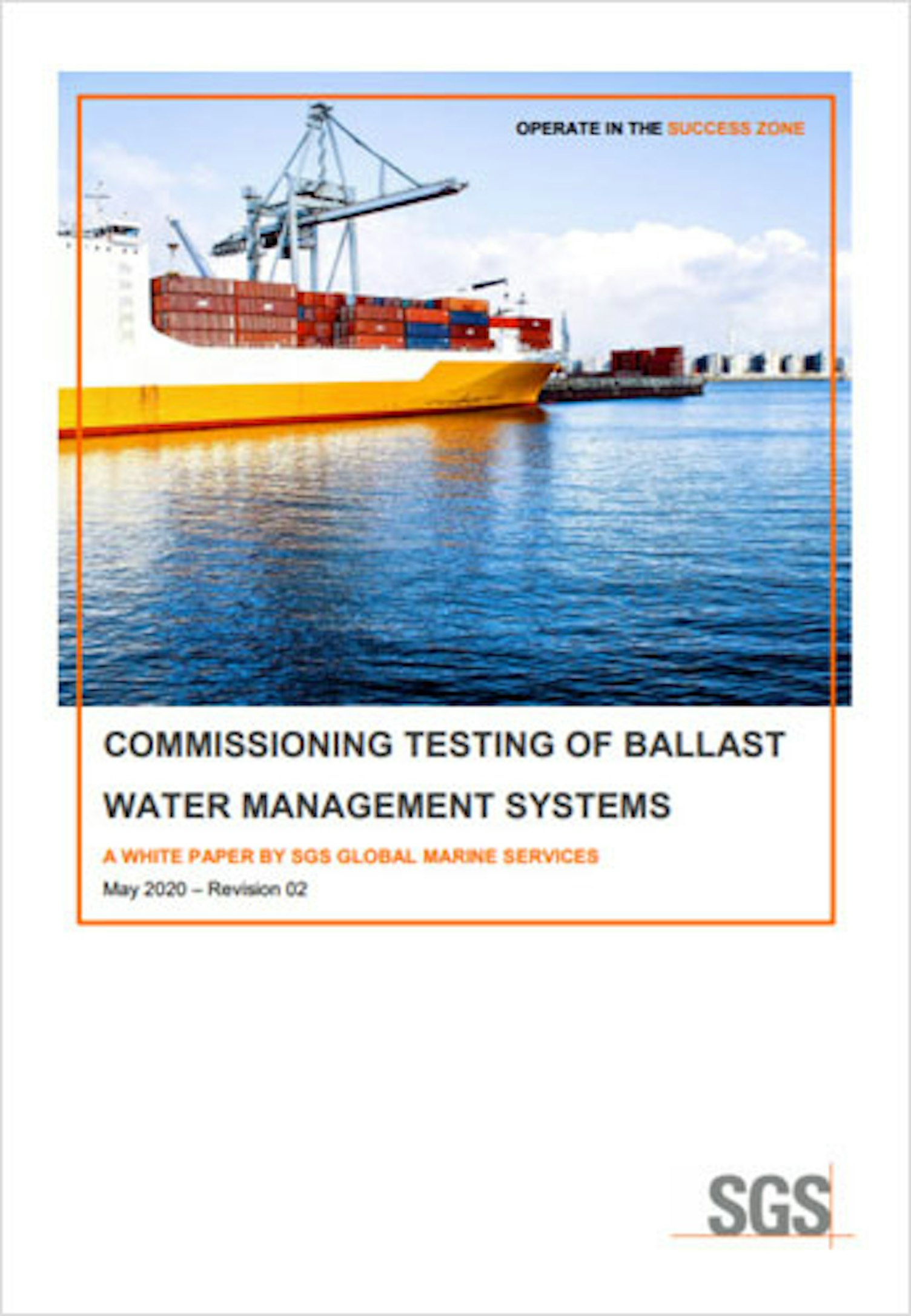 Commissioning Testing of Ballast Water Management Systems 