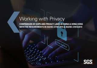 SGS KN GDPR vs PIPL PDPO and its Comparison to ISOIEC 277012019 and ISOIEC 270182019
