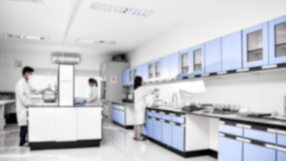 Blurred Laboratory Interior