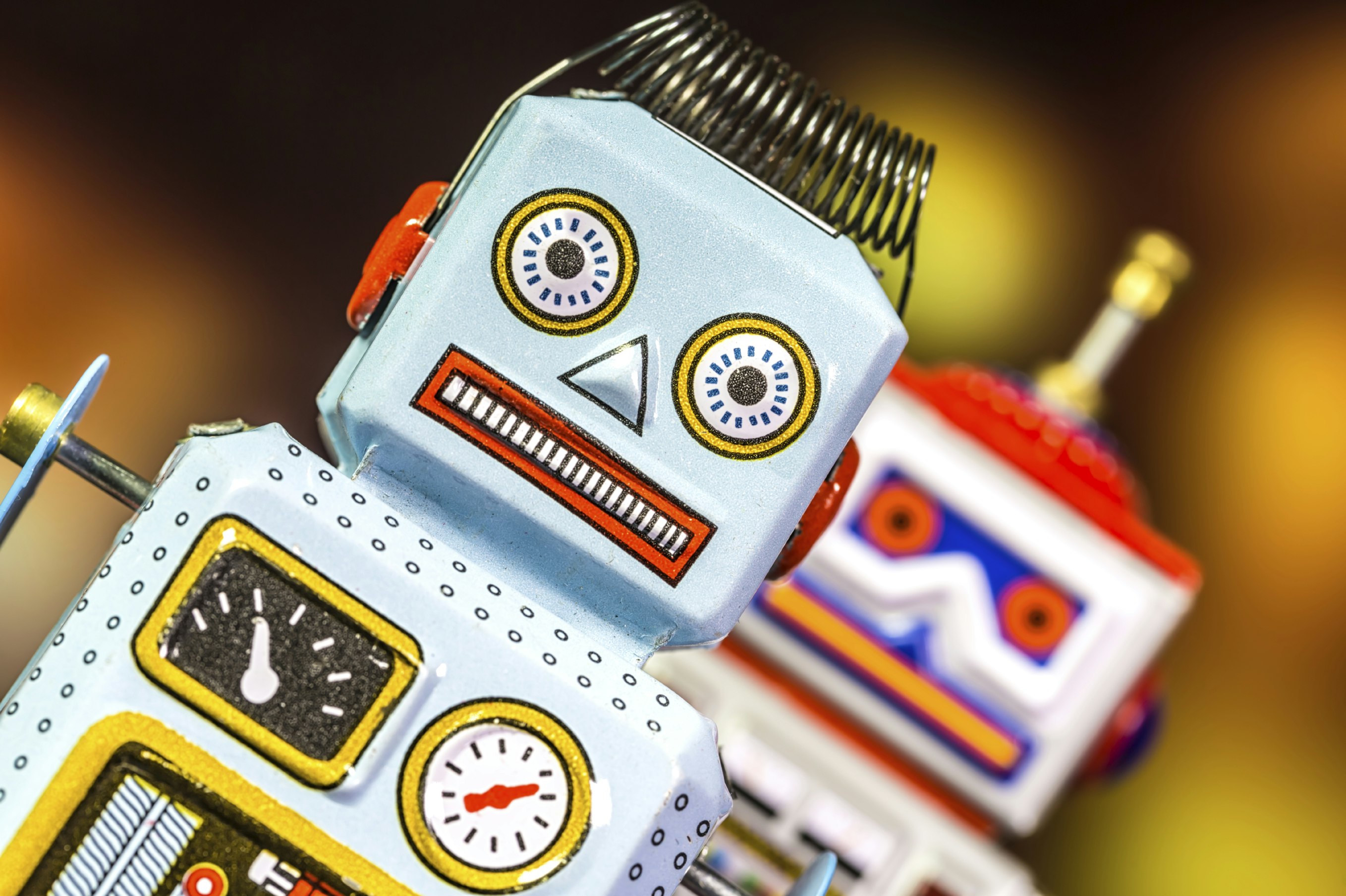 Retro Tin Robot Toy